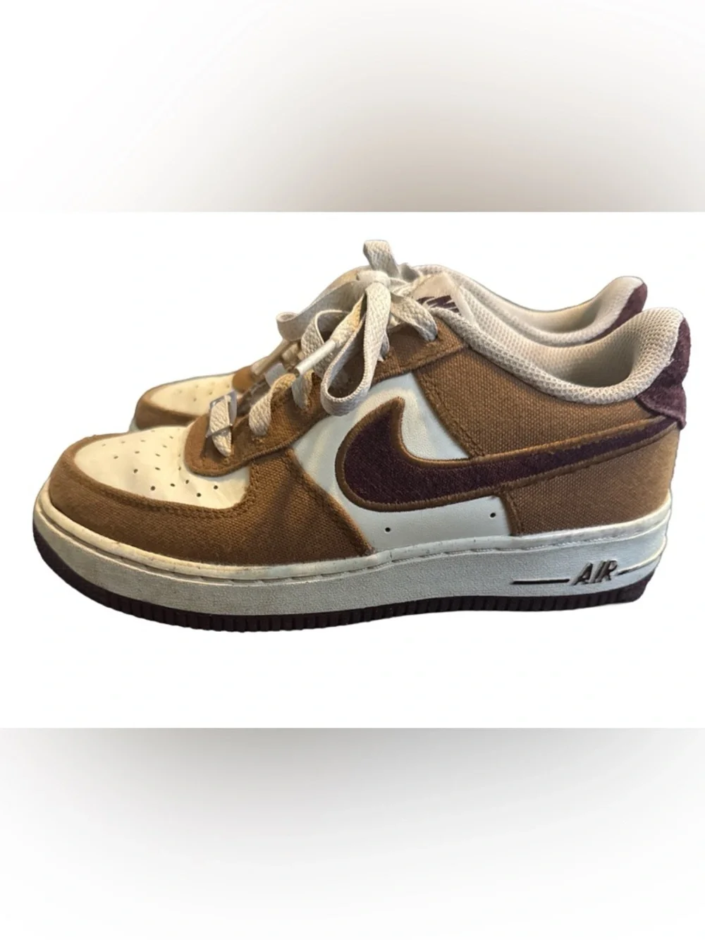 Nike Air Force 1 LV8 Light British Tan Sneakers for Kids Size 3 Year, FN4731-200